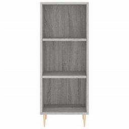 Berkfield Highboard Grey Sonoma 34.5X34X180 Cm Engineered Wood - thumbnail 8