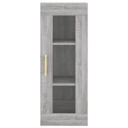 Berkfield Highboard Grey Sonoma 34.5X34X180 Cm Engineered Wood - thumbnail 6