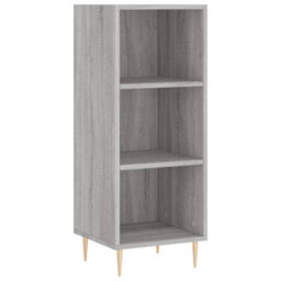 Berkfield Highboard Grey Sonoma 34.5X34X180 Cm Engineered Wood - thumbnail 7