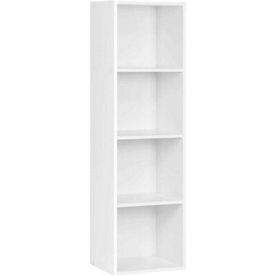 6 Cube Storage Unit Bookcase Wood Storage Cabinets Book Shelf Display Unit - 6 Cube - White - image 1