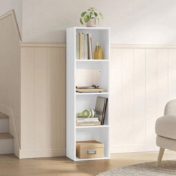 6 Cube Storage Unit Bookcase Wood Storage Cabinets Book Shelf Display Unit - 6 Cube - White - thumbnail 5