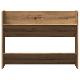 Berkfield Wall Shoe Cabinet Artisan Oak 80X18X60 Cm Engineered Wood - thumbnail 3