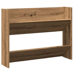 Berkfield Wall Shoe Cabinet Artisan Oak 80X18X60 Cm Engineered Wood - thumbnail 2