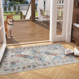 Ameha Coastal Cashmere Rug Nonslip Kitchen Entrance Floor Door Mat For Bedside Large Rugs,  60 X 110 Cm - thumbnail 5