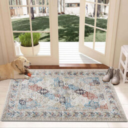 Ameha Coastal Cashmere Rug Nonslip Kitchen Entrance Floor Door Mat For Bedside Large Rugs,  60 X 110 Cm - thumbnail 7
