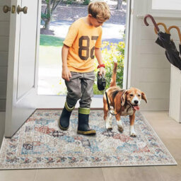 Ameha Coastal Cashmere Rug Nonslip Kitchen Entrance Floor Door Mat For Bedside Large Rugs,  60 X 110 Cm - thumbnail 4
