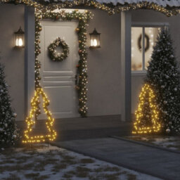 Walplus Christmas Light Decoration With Ground Spikes Tree 115 Leds 90 Cm