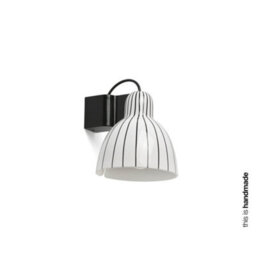Luminosa Lighting Luminosa Venice White Dome Wall Lamp Stripes - thumbnail 1