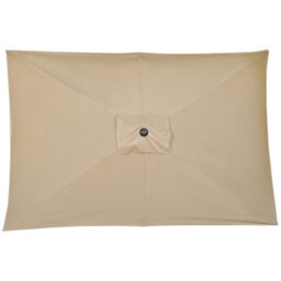 Outsunny 3X2M Patio Parasol Canopy Tilt Crank 6 Ribs Sun Shade Garden Khaki - thumbnail 8