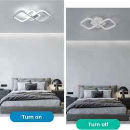 36W Modern Led Ceiling Light 6500K Acrylic Ceiling Lamp Bedroom Living Room - thumbnail 3
