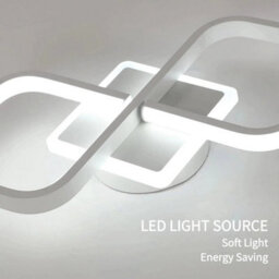 36W Modern Led Ceiling Light 6500K Acrylic Ceiling Lamp Bedroom Living Room - thumbnail 7
