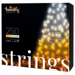 Twinkly Strings App-Controlled Led Christmas Lights With 250 Aww  20M Black Wire. Indoor And Outdoor Smart Lighting Decoration - thumbnail 1