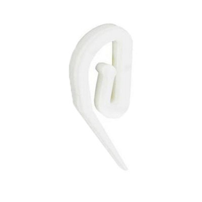 Securpak Plastic Curtain Hooks (Pack Of 50) White (One Size)