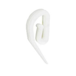 Securpak Plastic Curtain Hooks (Pack Of 50) White (One Size)