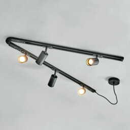 Litecraft Bexley Black 1.8M 5 Head Track Light Kit - thumbnail 3