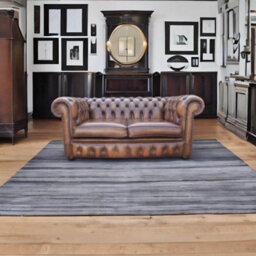 Chesterfield 2 Seater Antique Tan Real Leather Tufted Buttoned Sofa Settee In Classic Style - thumbnail 3