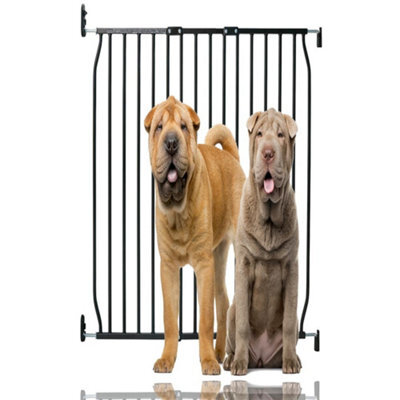 Bettacare Extra Tall Eco Screw Fit Pet Gate, Black, 90Cm - 100Cm, Extra Tall Gate 100Cm In Height, Screw Fitted Dog Gate - image 1