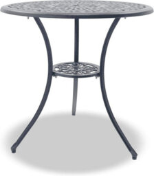 Centurion Supports Positano Luxurious Garden And Patio Table And 4 Large Chairs With Armrests Cast Aluminium Bistro Set - Grey - thumbnail 4