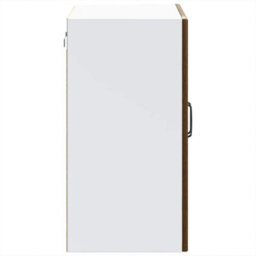 Berkfield Kitchen Wall Cabinet With Glass Door Lucca Brown Oak Engineered Wood - thumbnail 8