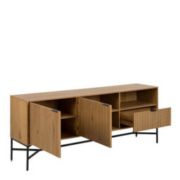 Wyld Haus Kalundborg Wild Oak Panelled Sideboard 2 Doors 1 Drawer 1800X700X400mm - thumbnail 5