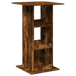 Walplus Bar Table With Storage Smoked Oak 60X60X102 Cm Engineered Wood - thumbnail 2