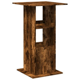 Walplus Bar Table With Storage Smoked Oak 60X60X102 Cm Engineered Wood - thumbnail 6