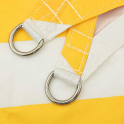Walplus Sun Shade Sail Yellow And White 3.6 X 3.6 X 3.6 M - thumbnail 5
