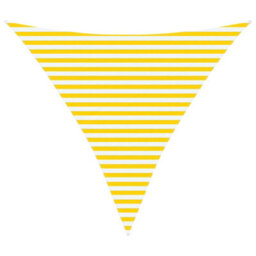 Walplus Sun Shade Sail Yellow And White 3.6 X 3.6 X 3.6 M - thumbnail 2