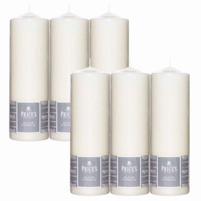 Price's Candles Prices Candles Altar Candle (250 X 80mm) X 6