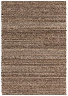 Brown Plain Handmade 4mm Thick Anti-Shed Rug For Bedroom, Dining Room, Stain-Resistant Modern Area Rug,-200Cm X 290Cm - image 1