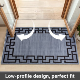 Ameha Bedroom Small Printed Rug For Indoor Greek Key Style Front Door Mat Printed Area Rugs Soft Touch Floor Mats (Nico, 40X60 Cm) - thumbnail 3