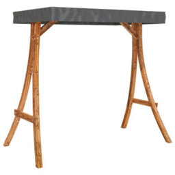Walplus Swing Frame With Anthracite Roof Bent Wood With Teak Finish - thumbnail 2