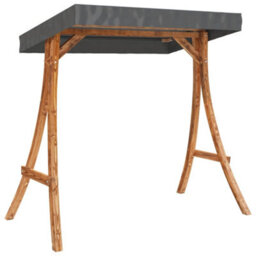 Walplus Swing Frame With Anthracite Roof Bent Wood With Teak Finish - thumbnail 3