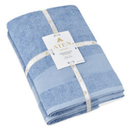 Aten Homeware Wedgewood Luxury Egyptian Cotton Bath Towels - 70X140Cm - 2 Pack - thumbnail 8