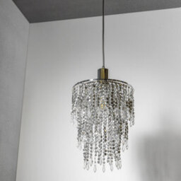 CGC Lighting Cgc Large Chandelier Light Shade For Ceiling Pendant Light Easy Fit Crystal Lamp Shade Lampshade Diameter 22 Cm 3 Tier Silver