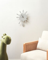 Beliani  Wall Clock Fully 27 Cm White - thumbnail 2