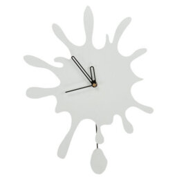 Beliani  Wall Clock Fully 27 Cm White - thumbnail 1