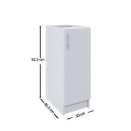Jd Greta Kitchen Base Unit 300mm Storage Cabinet With Door Shelf 30Cm - Sage Green Matt - thumbnail 4