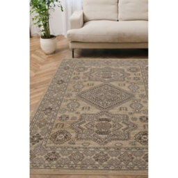 Melrose Colorama Medallion Pattern Natural Traditional Large Indoor Area Rug 160/230Cm - thumbnail 1