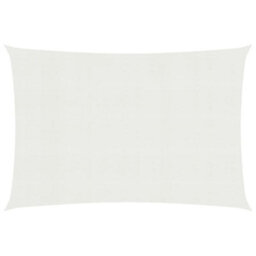 Berkfield Sunshade Sail 160 G/m2 White 2.5X4.5 M Hdpe - thumbnail 1