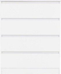 Seconique Malvern Trio Bedroom Set Wardrobe Chest Of Drawers Bedside White Finish - thumbnail 8