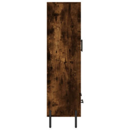 Berkfield Highboard Smoked Oak 69.5X31X115 Cm Engineered Wood - thumbnail 7