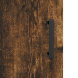 Berkfield Highboard Smoked Oak 69.5X31X115 Cm Engineered Wood - thumbnail 9