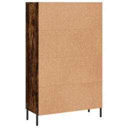 Berkfield Highboard Smoked Oak 69.5X31X115 Cm Engineered Wood - thumbnail 8