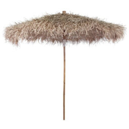 Walplus Bamboo Garden Parasol With Banana Leaf Roof 210 Cm - thumbnail 1