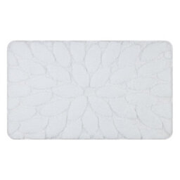 RugsX Bathroom Rug Supreme Stones, Non-Slip, Soft - White  60X100 Cm
