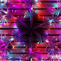 Samuel Alexander 1.2M Twinkling Starburst Snowflake Christmas Decoration With 960 Rainbow Leds - thumbnail 8