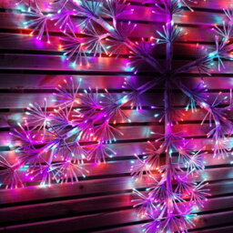 Samuel Alexander 1.2M Twinkling Starburst Snowflake Christmas Decoration With 960 Rainbow Leds - thumbnail 9
