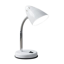 Orsina White Gloss Desk Lamp, Adjustable Living Room Desk Lamp,  Minimalistic Desk Lamp For Reading & Writing - thumbnail 1
