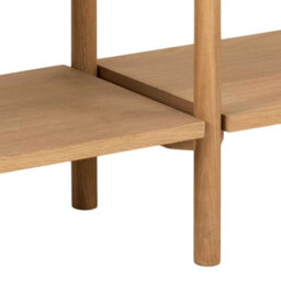 Wyld Haus Berrytwist Scandi 4-Shelf Natural Oak Veneer Bookcase In Oiled Oak Look - thumbnail 7